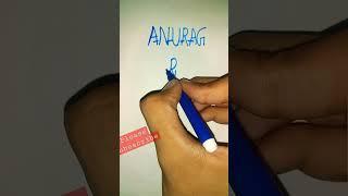 Anurag name logo design #logodesign#logo#name#anurag#viral#trending#shorts#youtubeshorts