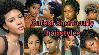 Cutest short curly hairstyles for black women | Cornrows braids hairstyles | short hairstyles