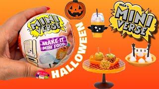 UNBOXING MINI VERSE MAKE IT MINI FOOD HALLOWEEN!!