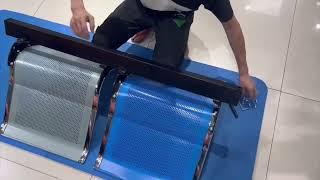 2 seat waiting chair install video