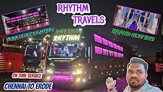 Rhythm Express Travel Vlog//Chennai To Erode Brand New Bus Prakash Capella AC Sleeper!!!#bus