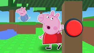 Peppa & George Play Find The Buttons! (Roblox)