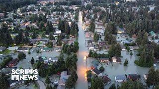 Glacial outburst causes major flooding in Alaska's capital Juneau