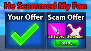 He SCAMMED My SUBSCRIBER, So I Scammed Him Back in Blade Ball Trading