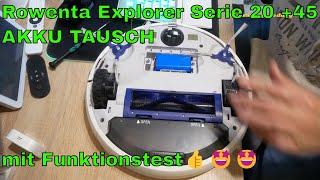 Rowenta Explorer Serie 20 +45 AKKU TAUSCH mit  Funktionstest