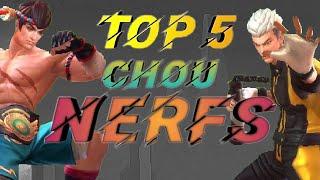 Top 5 Nerfs of Chou! (Nostalgia Video)