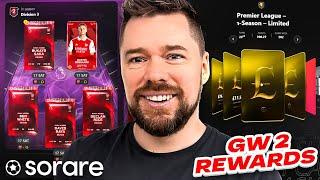 I crafted SIX cards from essence! Sorare Rewards | GW 3