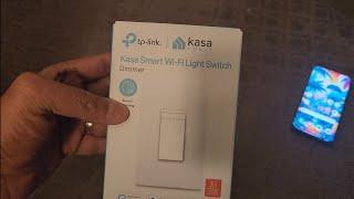 Kasa smart dimmer switch Wi-Fi reset or change