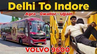 Delhi To Indore Volvo Bus Journey | Most Luxurious Sleeper Bus by Ashok Travels