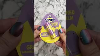 PEEPS Grape Marshmallow Crème Flavored Lip Balm!  #shorts #satisfyingvideo #asmr
