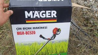 Mager 9.9 Hp Yan Tip Benzinli Ot Çalı Çim Biçme Tırpan Makinesi İncelemesi ve Ürün Testi