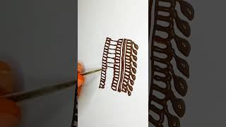 easy henna tutorial for beginners. Learn mehndi designs easily. #mehndi #art #shorts #henna .