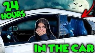 24 Hours In The CAR! Beware Of The Lady In White!