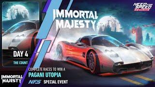 2022 Pagani Utopia | Day 4  THE COUNT | NFS No Limits: Immortal Majesty