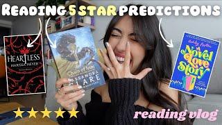 reading books I predict will be 5 stars⭐️ spoiler free reading vlog️‍