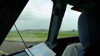 Real Cockpit View!! Airbus A320 Air France take off RWY 27 | FDF !