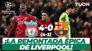 ¡QUÉ PARTIDAZO! Regresa la Champions League y recordamos el Barcelona vs Liverpool | TUDN