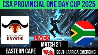 Eastern Cape Iinyathi vs  South Africa  Live Score CSA Provincial One Day Challenge Division two