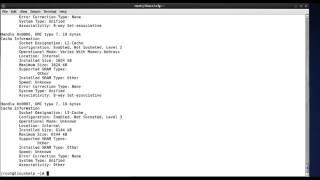 How to view the hardware details using dmidecode command