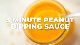 5 Minute Peanut Dipping Sauce | Easy Peanut Sauce Recipe - Flavours Treat