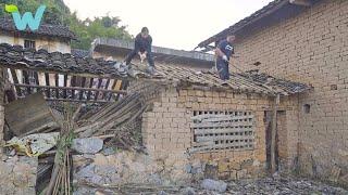 The girl spent a large amount of money on renovating the dilapidated house to make it more beautiful