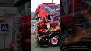 Beautiful Scania V8 sound Transformers Truck