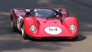 The 11.000rpm 3.0 V12 powered 1969 Ferrari 312P incredible Engine Sound | Start up, warm up & More!