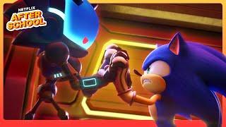 Sonic vs Chaos Sonic FIGHT!  Sonic Prime | Netflix After School