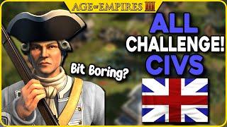 Are The BRITS Boring? - All Civs Challenge | Age of Empires 3: Definitive Edition