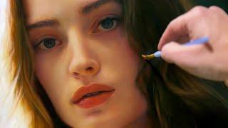 REALISTIC OIL PAINTING PORTRAIT ART FULL DEMO :: ETHER by Isabelle Richard