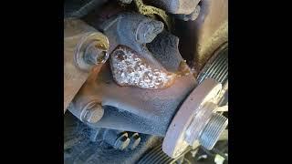 1998 Ford F-150 4.6 coolant leak upper view of waterpump.