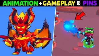 Brawl Stars All Demon Mortis Gameplay, Animation, Pins, Spray & Player Icon