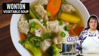 Wonton Vegetable Soup Recipe – Comfort Food in Under 20 Minutes! 