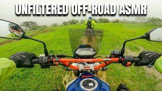 "Unfiltered Off-Road ASMR with Xpulse: Foggy, Muddy, and Green Adventures 4K"