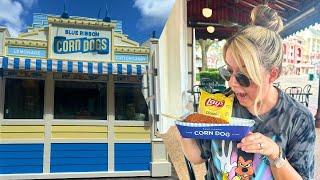 Trying the New Blue Ribbon Corndogs at the Boardwalk Resort | Walt Disney World