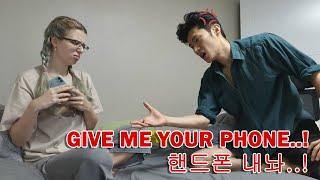 I'M GOING TO MEET MY EX PRANK ON KOREAN BOYFRIEND *jealous reaction* | AMWF International Couple