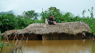 FULL VIDEO: Facing flood water || Pao and Sua's life after being helped by a kind man