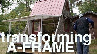 Deek's Transforming $1200 A-Frame Cabin and Plans (Tiny Vacation House)