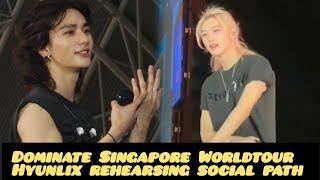 DominATE Singapore Worldtour || Social Path || hyunlix soundcheck performance #hyunjin #felix #skz