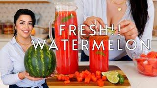 The BEST Mexican Drink Recipe Agua Fresca de Sandía | Easy Watermelon Drink Recipe