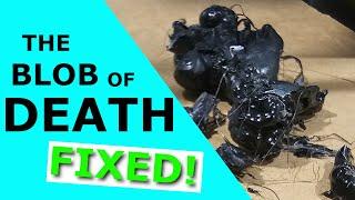 How to Fix the BLOB OF DEATH! 3d Printer filament blob repair!