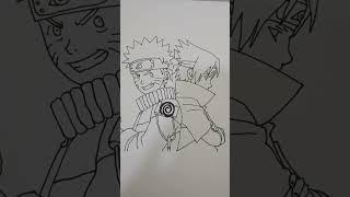 Naruto and sasuke frendship drawing Part 1 #new #music #bestsonges #viralvideo #art #anime #tranding