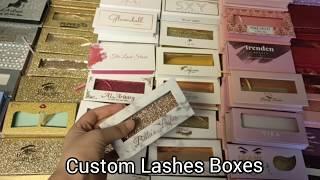 Customized logo eyelashes boxes mink lashes private label