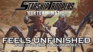 Starship Troopers Extermination Feels Unfinished