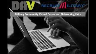 RecruitMilitary Virtual Career Fair (VCF) overview