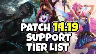 NEW UPDATED SUPPORT TIER LIST - PATCH 14.19 - SPLIT 3 LEAGUE OF LEGENDS