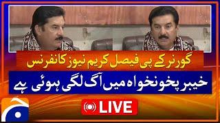 LIVE: Governor KP Faisal Karim Kundi Press Conference | Geo News