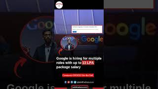 Google hiring 2025 batch | Apply Online Now #job4freshers #jobs