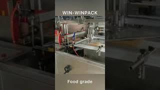 Automatic high speed shrink wrap machine with #foodgrade for pack #food. #foodpackaging #shrink