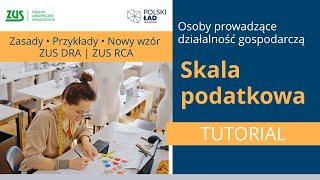 Działalność gospodarcza - skala podatkowa - tutorial [Polski Ład]